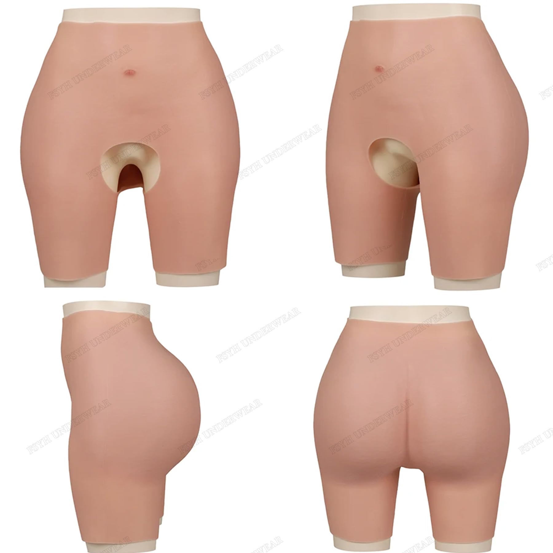 FSYH Silicona Hips Enhancer Panty Butt Lift Shaper Control Pantalones Mujeres Push Up Hips para Drag Queen Crossdresser
