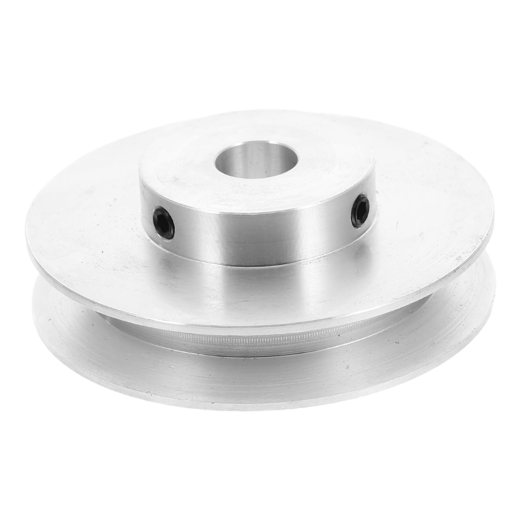 NUOBESTY Puleggia e per per Produzione Industriale Trasmissione Meccanica Scanalatura Facile da Cinghia a V in Alluminio Argento Scanalatura, Versatile
