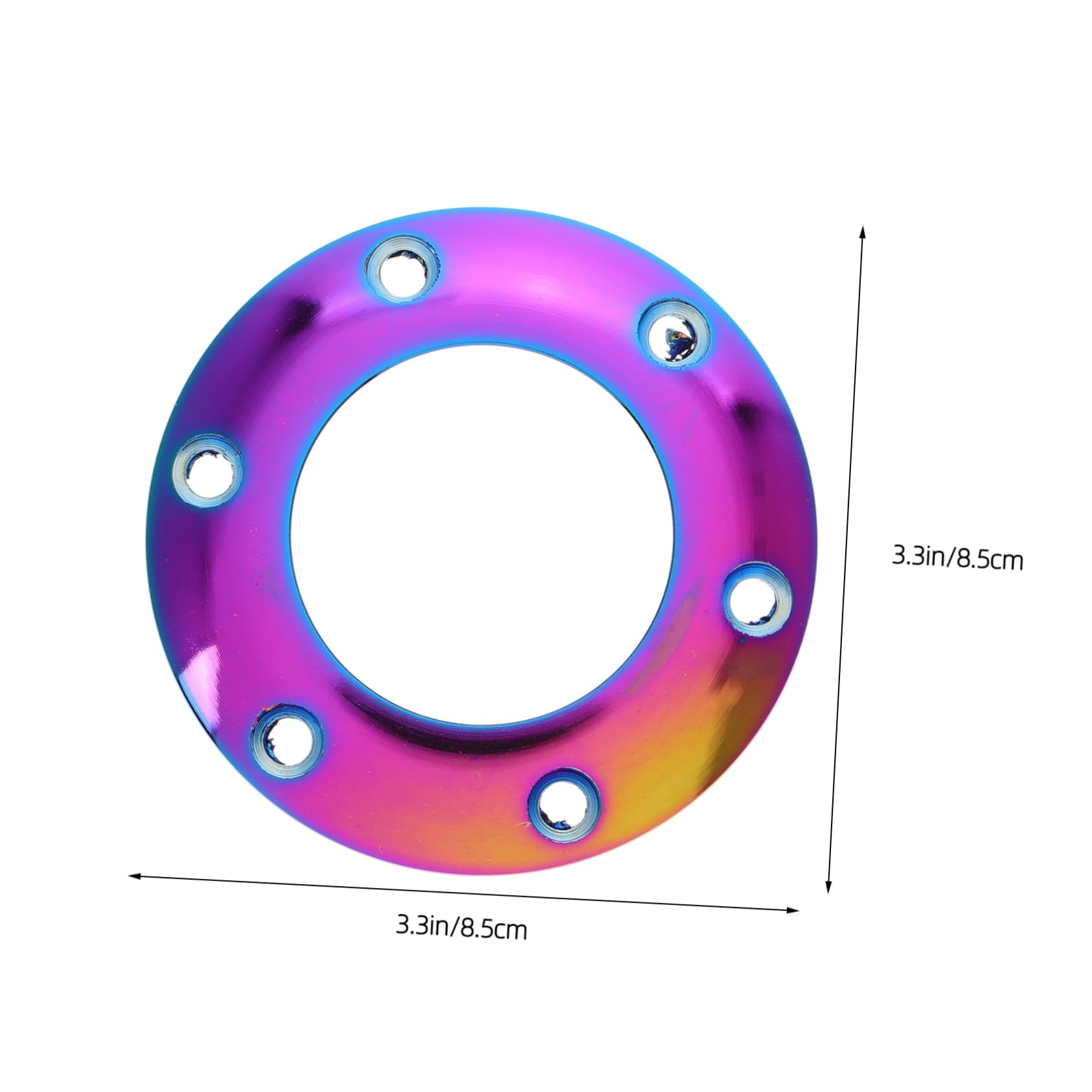 STOBAZA Car Horn Button Colorful Ring Easy Installation Adapter for Racing Cars