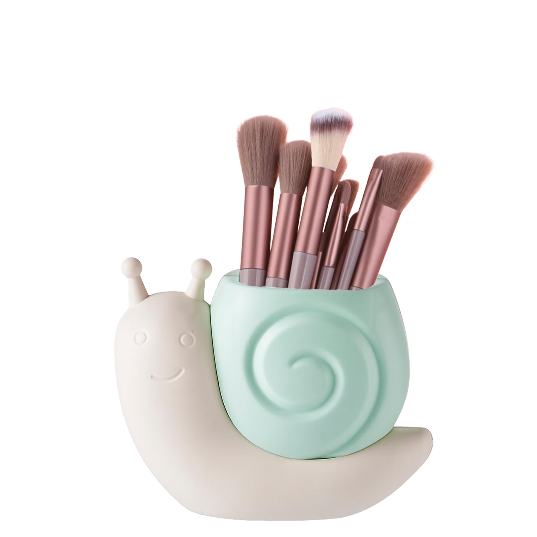 Amazon.com: Qaoliffa Cute Snail Makeup Brush Holder,Snail Pen