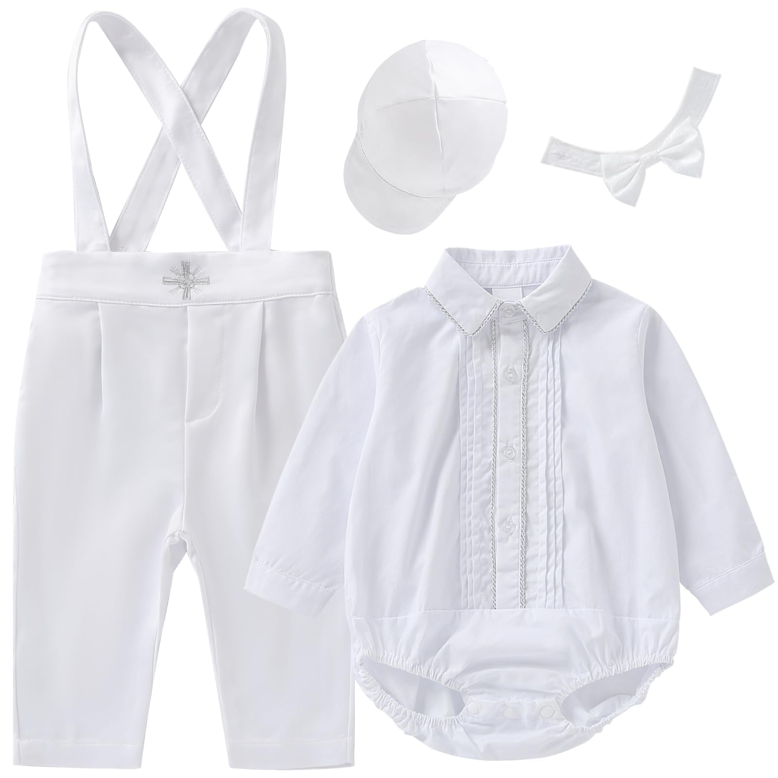 Booulfi Baptism Christening Outfits for Baby Boy Outfits,NB- 5t Boy Clothes