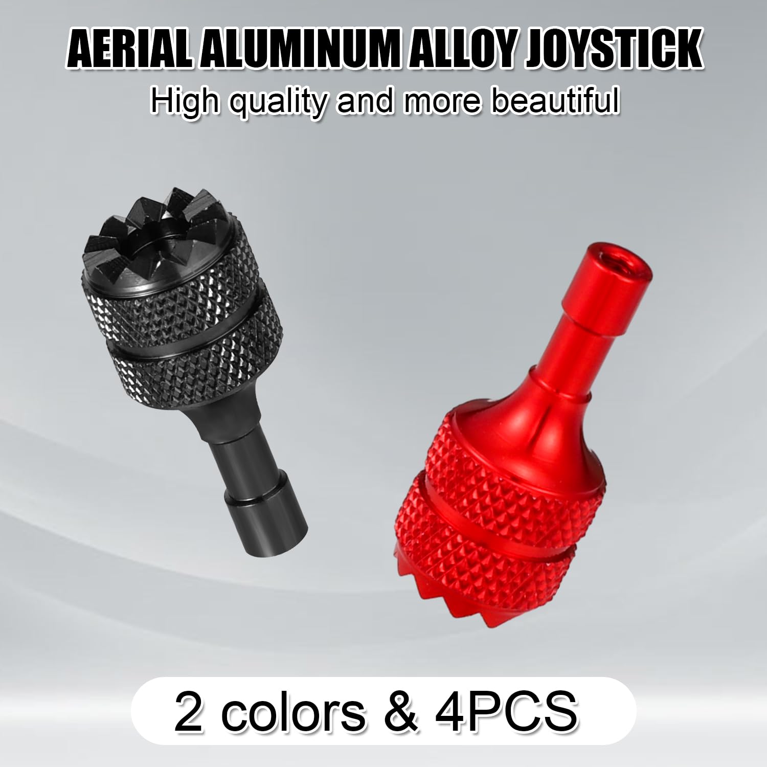 4 Joystick In Lega Di Alluminio Per Controller DJI Mini 3 PRO - Bastoncini Rimovibili Colorati (Rosa E Verde) Per DJI RC E RC2