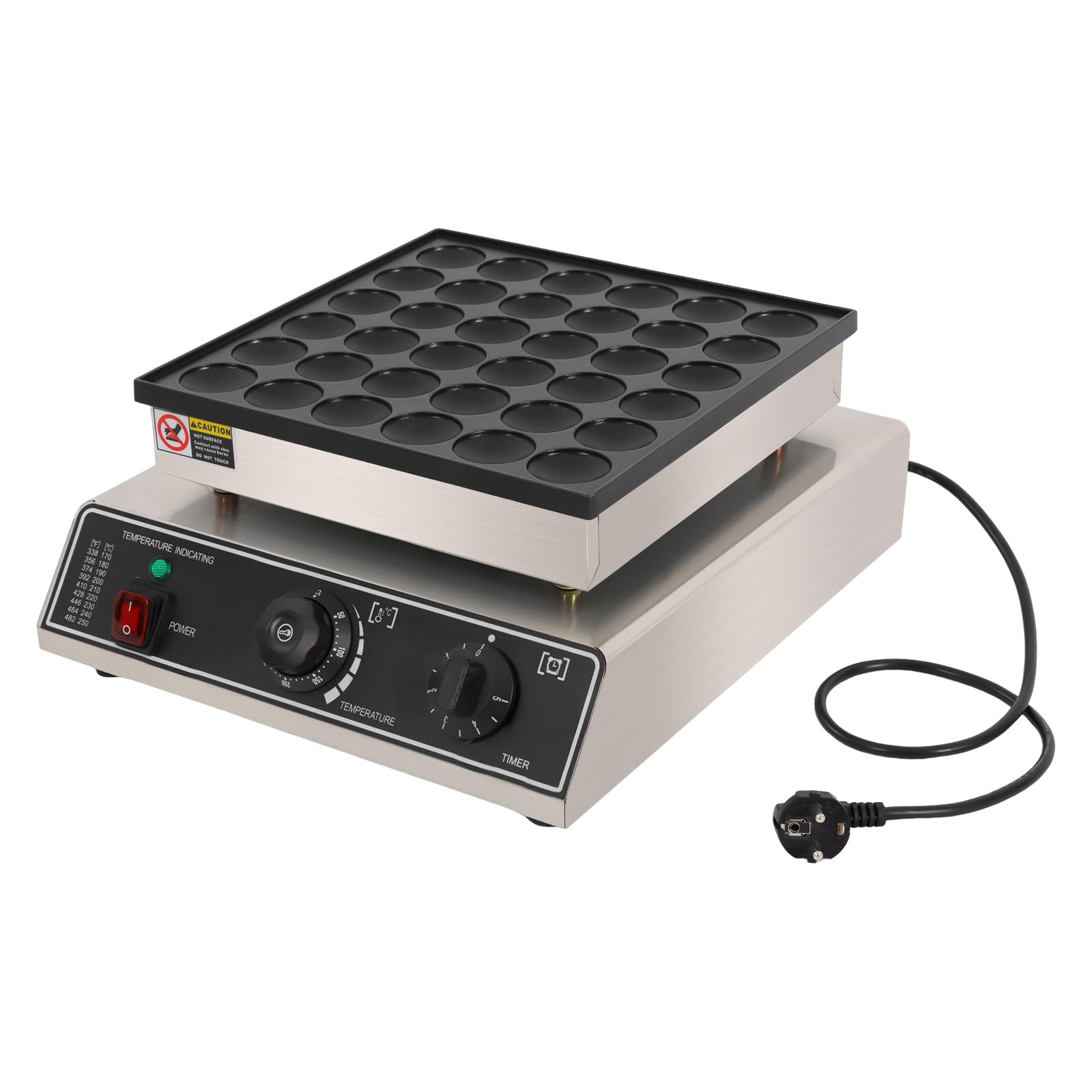 Mini Pfannkuchenmaker Dutch Muffin Waffeleisen mit 44 mm Durchmesser