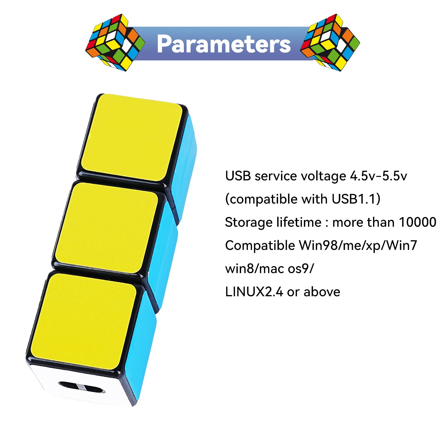 Simpatica Chiavetta USB per Computer Pendrive USB per Insegnanti, Studenti, Famiglia e Amici (16GB, Magic Cube)
