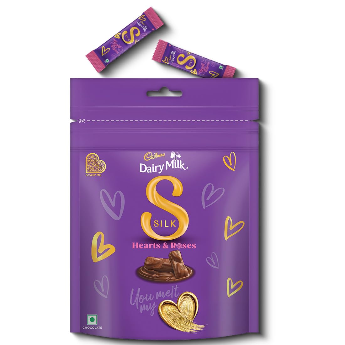 Cadbury Dairy Milk Silk Home Treats Valentine's Gift Pack Chocolate Bar, 135 g