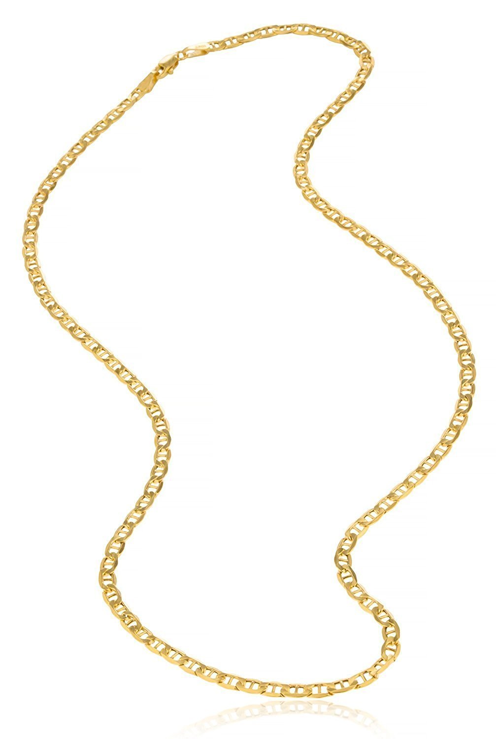 PRINS JEWELS Flach Mariner Kette 14 Karat 585 Gold Gelbgold 3.10 mm