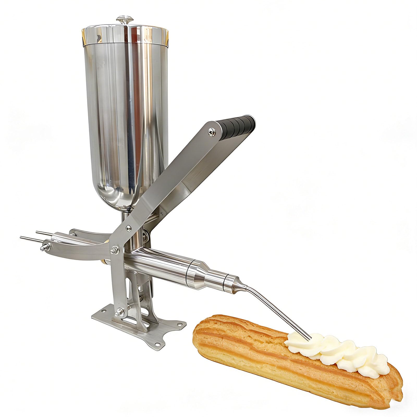 Maszyna do napełniania pączków churro 5L, komercyjna, ręczna, ze stali nierdzewnej, do napełniania pączków owocowych, do restauracji, kawiarni i piekarni