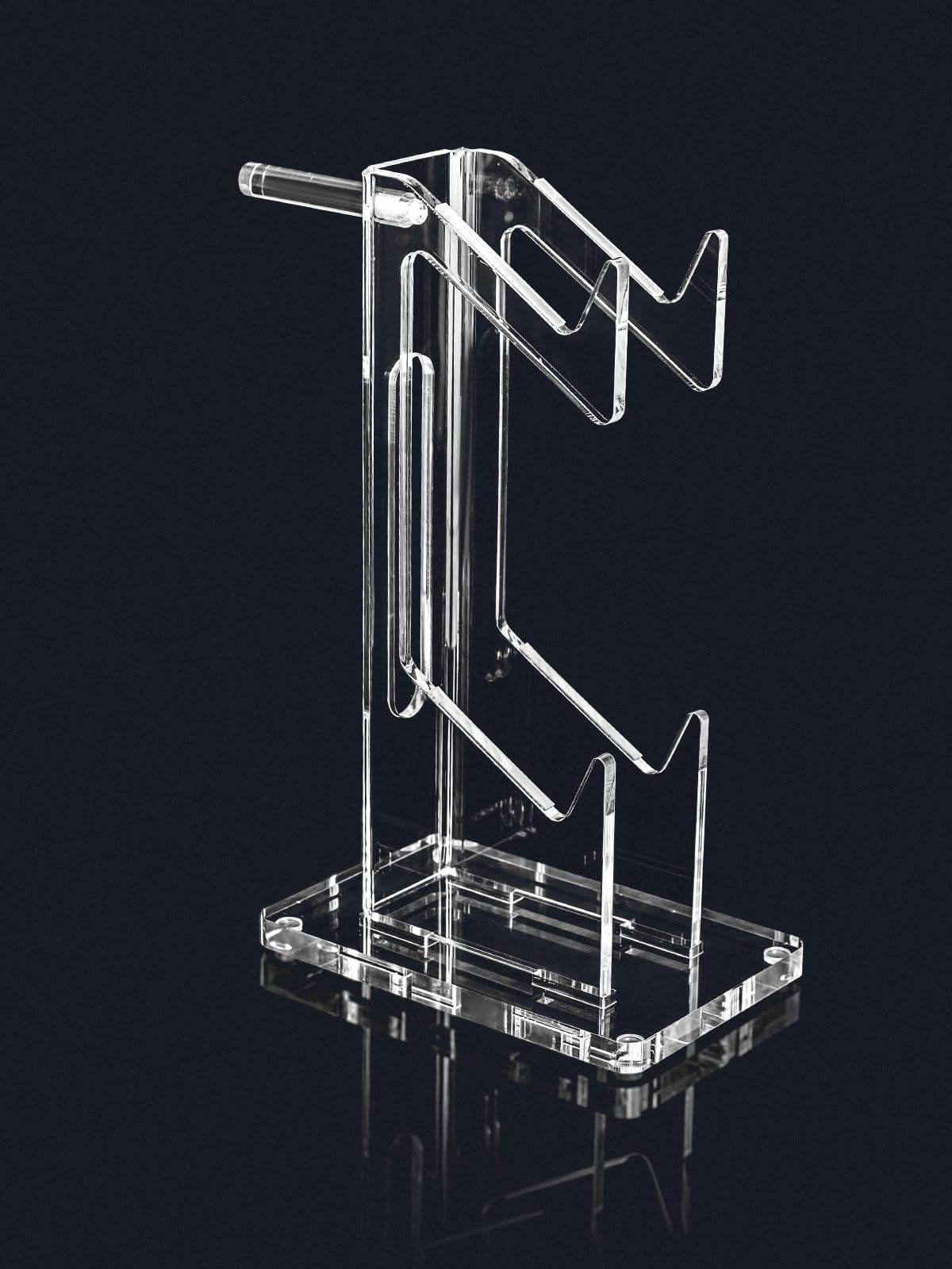 OAPRIRE Dual Controller Holder Gaming Accessories, Suitable for Almost All Controllers, Controller Stand for XBOX ONE PS4 PS5 STEAM PC (Crystal Clear)