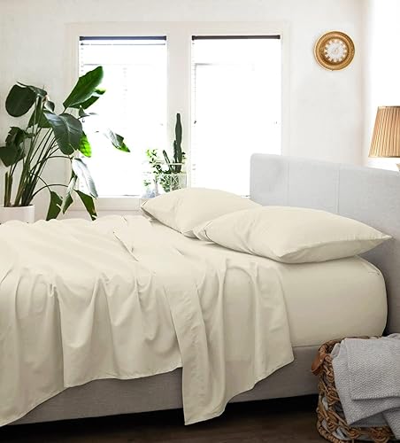 CORDIAL Juego de sábanas de 800 hilos 100% algodón egipcio, suave y transpirable, altamente premium, tejido de satén de lujo de 5 estrellas, calidad