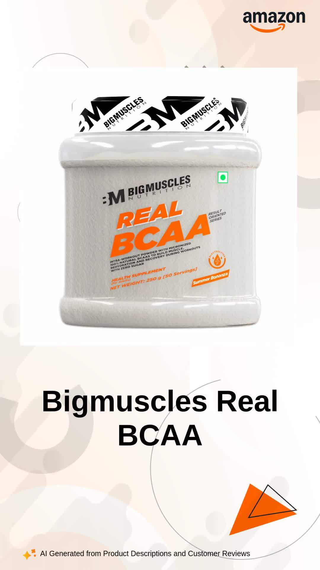 Buy Bigmuscles Nutrition Real BCAA with Electrolytes [50 Servings