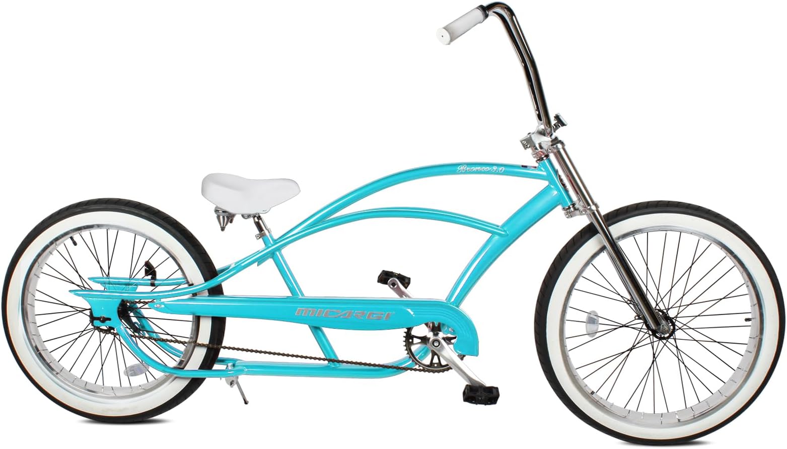 Bronco 29" baby blue bike