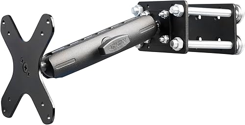 Miniatura 6 de ARKON Mounts - Soporte de metal para montacargas delanteros, compatible con pilares de montacargas y protectores delanteros, eje de metal ajustable