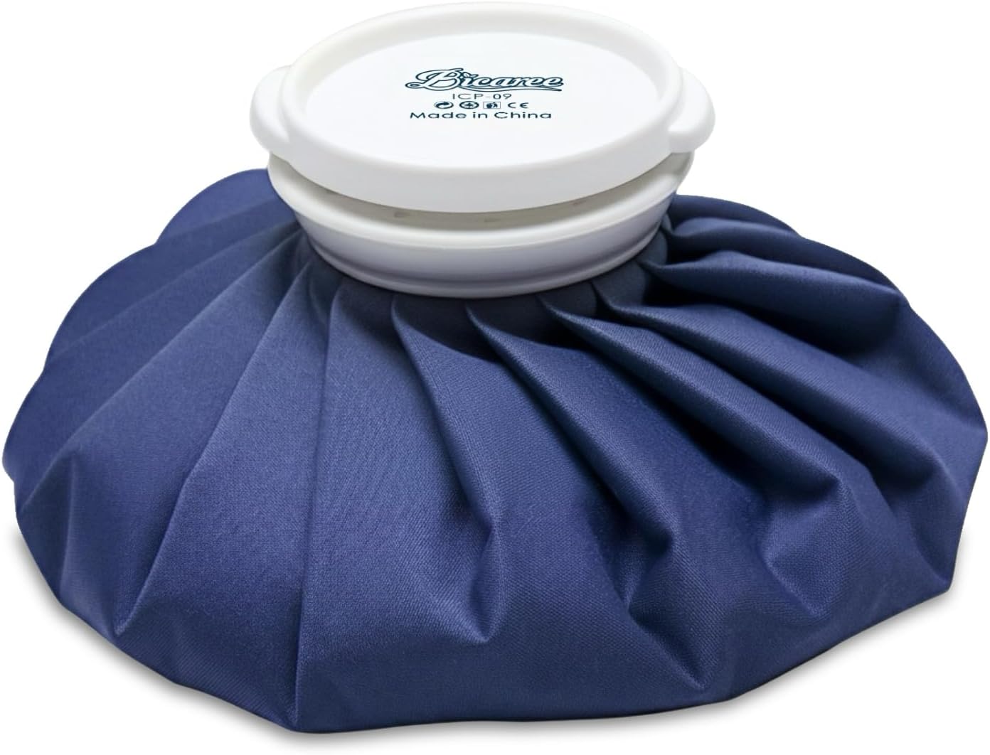 Ice Pack for Injuries Reusable, Ice Bags Hot Water Bag for Hot & Cold Therapy and Pain Relief with Cover, No-Leak Elastic Breathable Ice Bag, Size 9", Blue