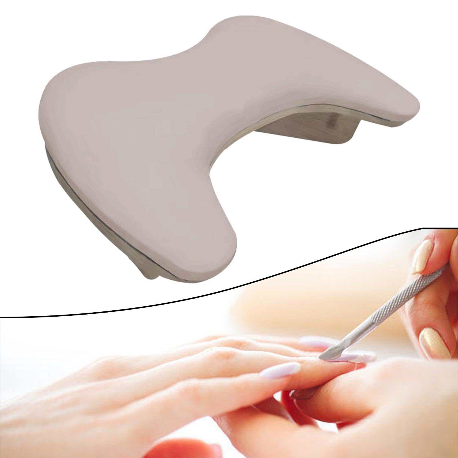 Cuscino poggiabraccia per unghie in legno a forma di U per manicure domestica salone di bellezza caffè 38 x 26 x 13 cm