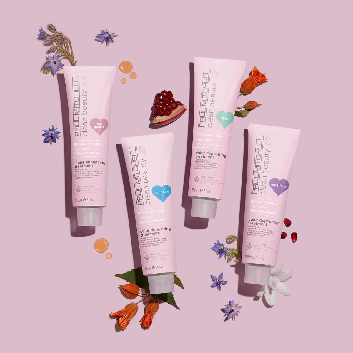 Paul Mitchell Clean Beauty Color-Depositing Treatment, For Refreshing + Protecting Color-Treated Hair