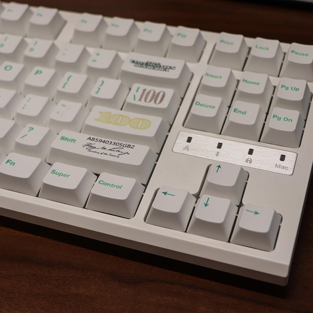 133Pcs PBT US Dollar Keycap Dye Sublimation Key Cover for Mechanical Keyboard