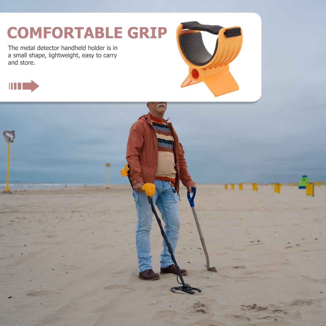 Détecteur De Métaux Portable Léger 12x11x7.5cm Porte-Outil pour Randonnée Camping