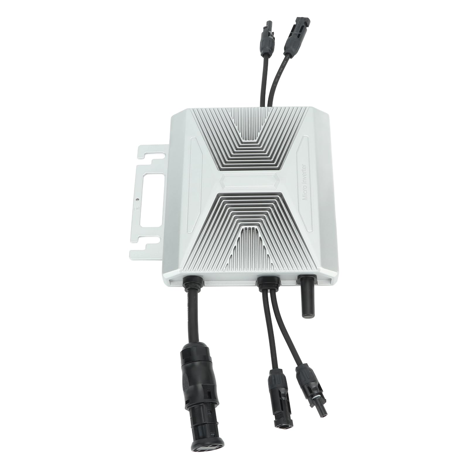 Hyuduo Mikro-Wechselrichter, 600 W, Grid-Tie-Wechselrichter aus Aluminiumlegierung mit Dual-MPPT-WiFi-Überwachung, IP67 Wasserdicht, 96,5 Prozent CEC-Wirkungsgrad für Solar-PV-Systeme für