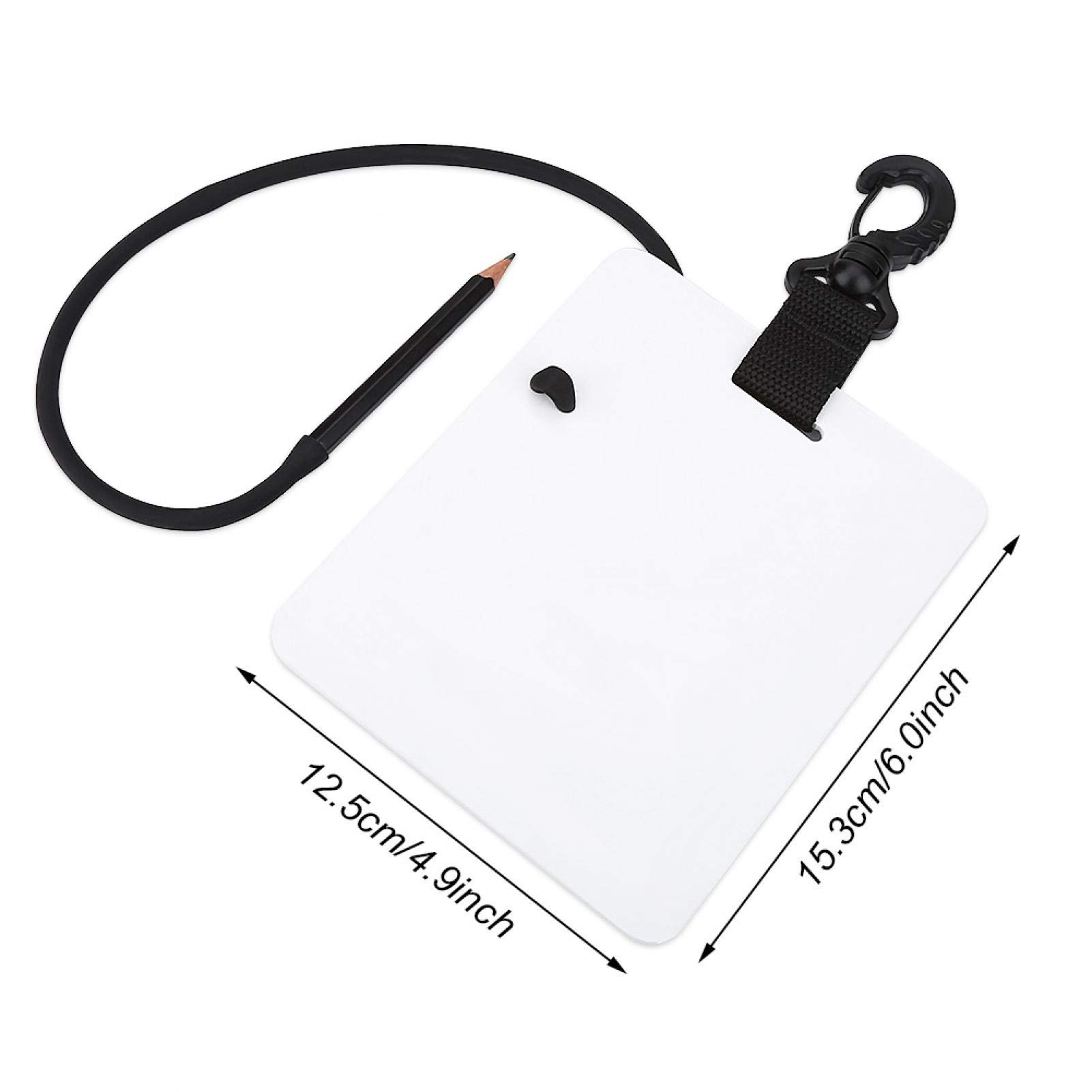 XINL Ardoise d'écriture de plongée, Tableau d'écriture de plongée Pratique Durable, pour la plongée sous-Marine de Natation sous-Marine de Sport Aquatique en Plein air