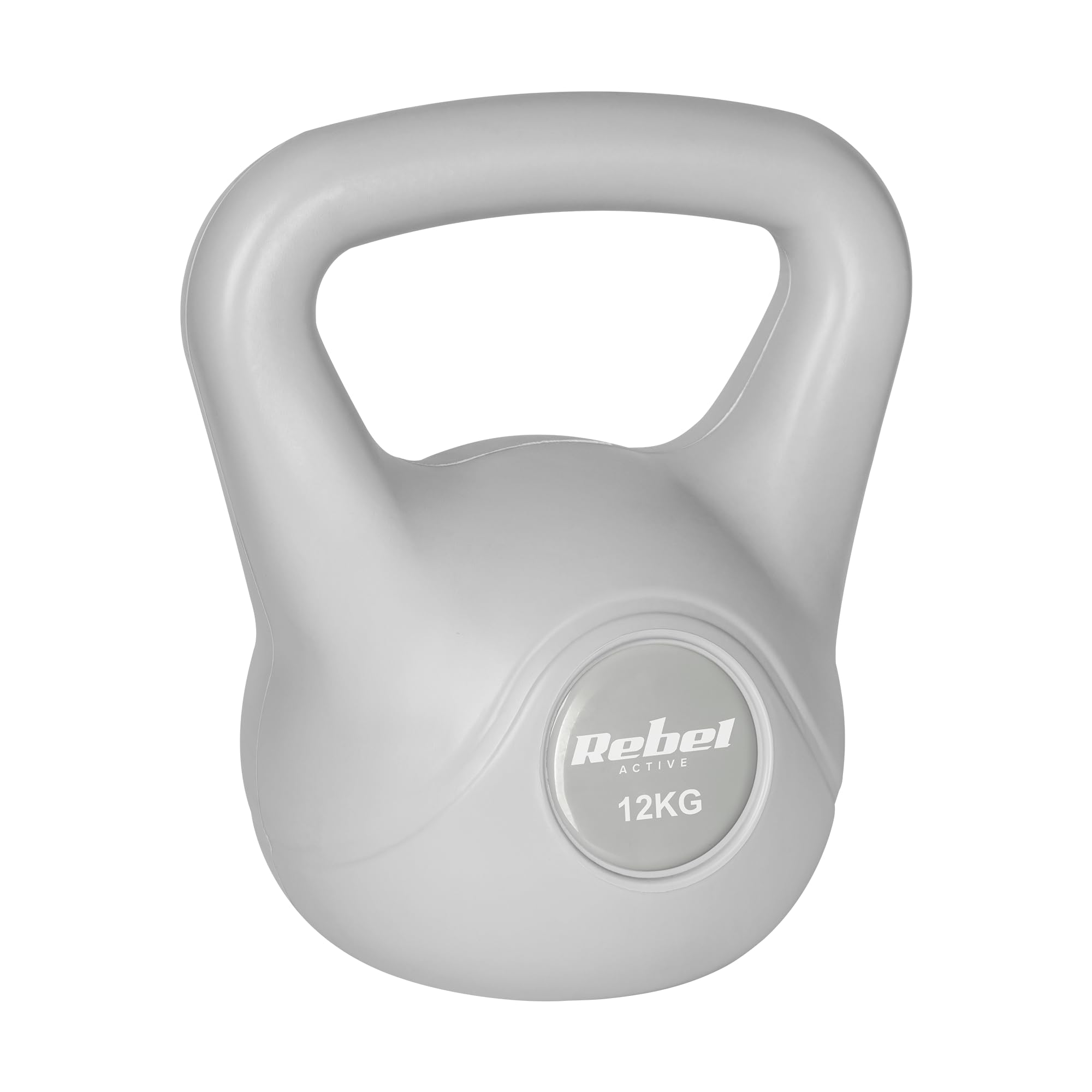 Rebel Electro Kettlebell Bitumiczny 12kg RBA-2322G-12 Szary
