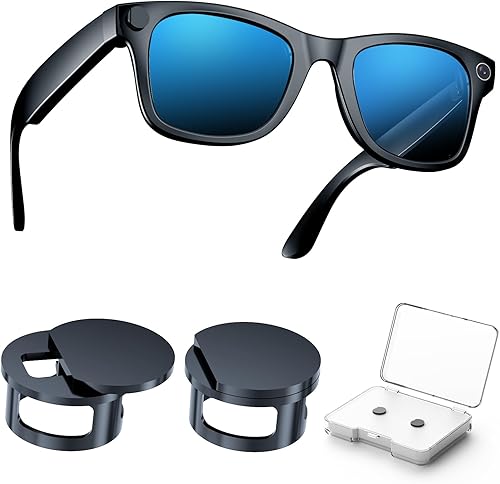 2 fundas de bloqueo de luz LED para gafas Ray Ban Meta, accesorios ligeros opacos de luz LED, compatibles con Way-farer, Skyler Headliner y gafas