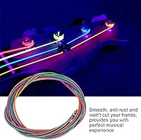 Vista 2 de Cuerdas de bajo colorido de 4 cuerdas, 4 cuerdas de bajo eléctrico