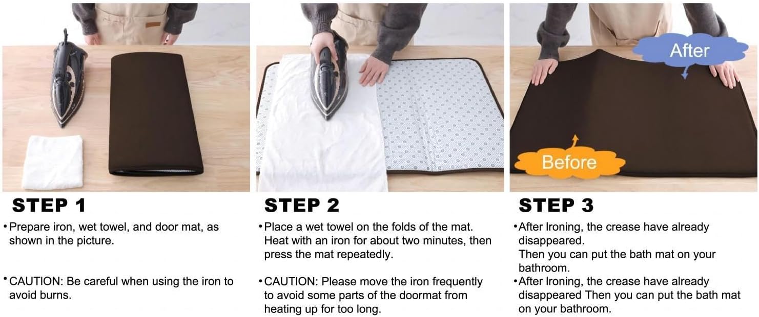 3D Flower 66 Premium Non-Slip Memory Foam Bath Mat – Absorbent, Quick-Dry, Machine Washable, Soft & Plush Bathroom Rug for Ultimate Comfort - S - Image 8