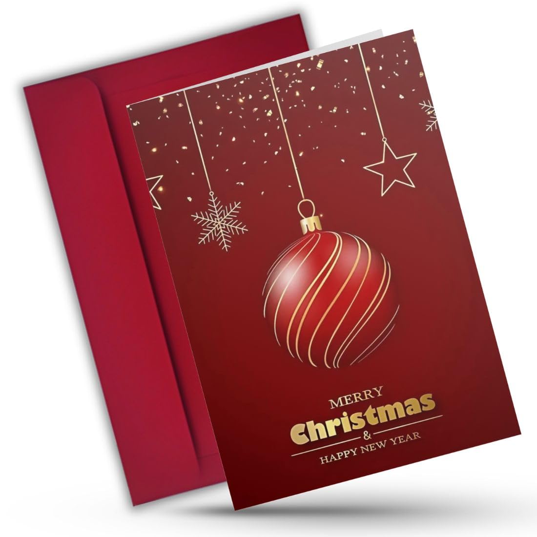 AanyaCentric Christmas Greeting Card 5.8x8.3 inches for Friends, Family, and Colleagues, Festive Wishes