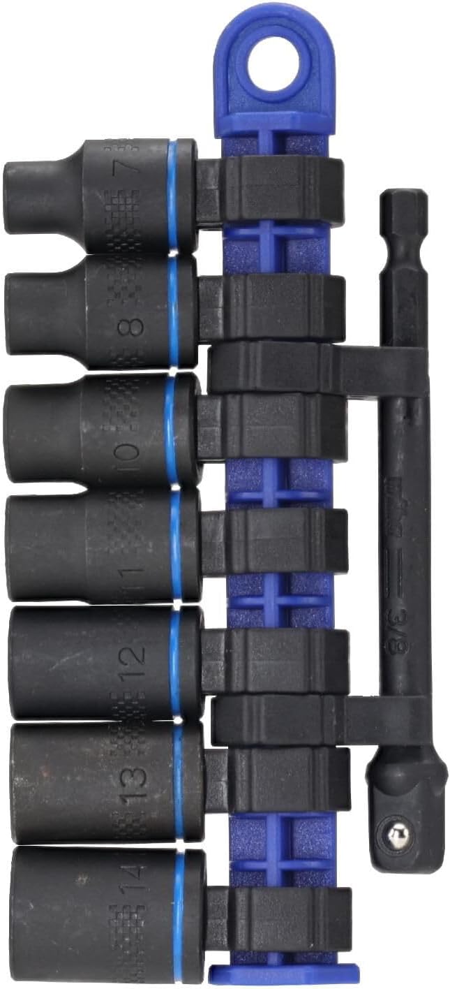 Wiha 72094 8-Piece 3/8" Drive Metric Impact Socket Set