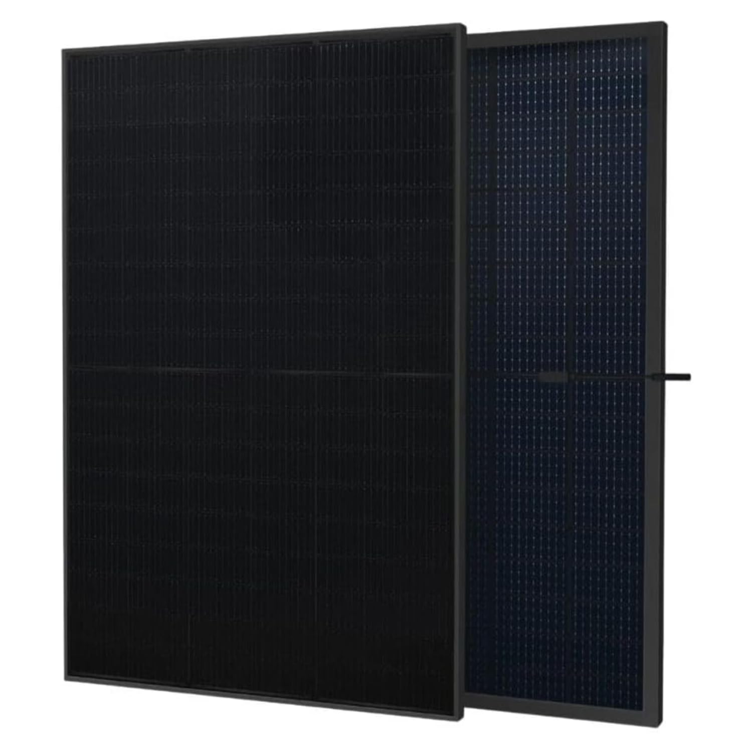 Kleines Kraftwerk 500Wp Solarmodul SunPro TOPCon – bifazial, Glas-Glas, Full Black – Hochleistungs-PV Modul für Balkonkraftwerk, Boot & Off-Grid