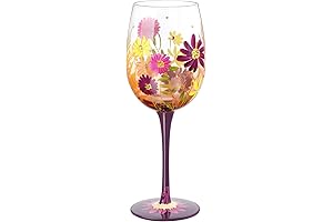 Forever Flower Wine Glass