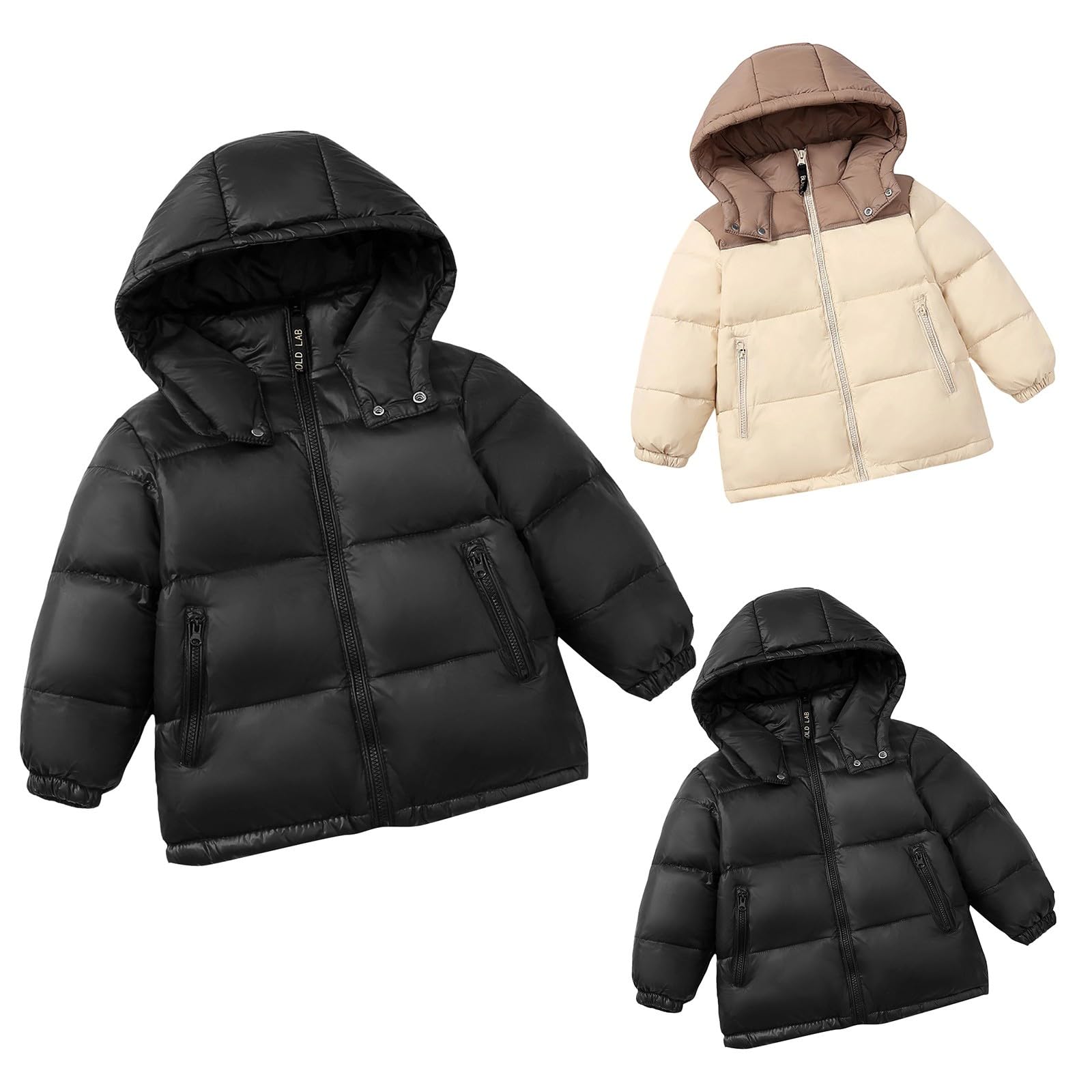 Piumino invernale per ragazzi caldo e pesante con cappuccio giacca parka per bambini antivento spessa zip up casual scuola giacche trapuntate capispalla tuta da neve con tasca