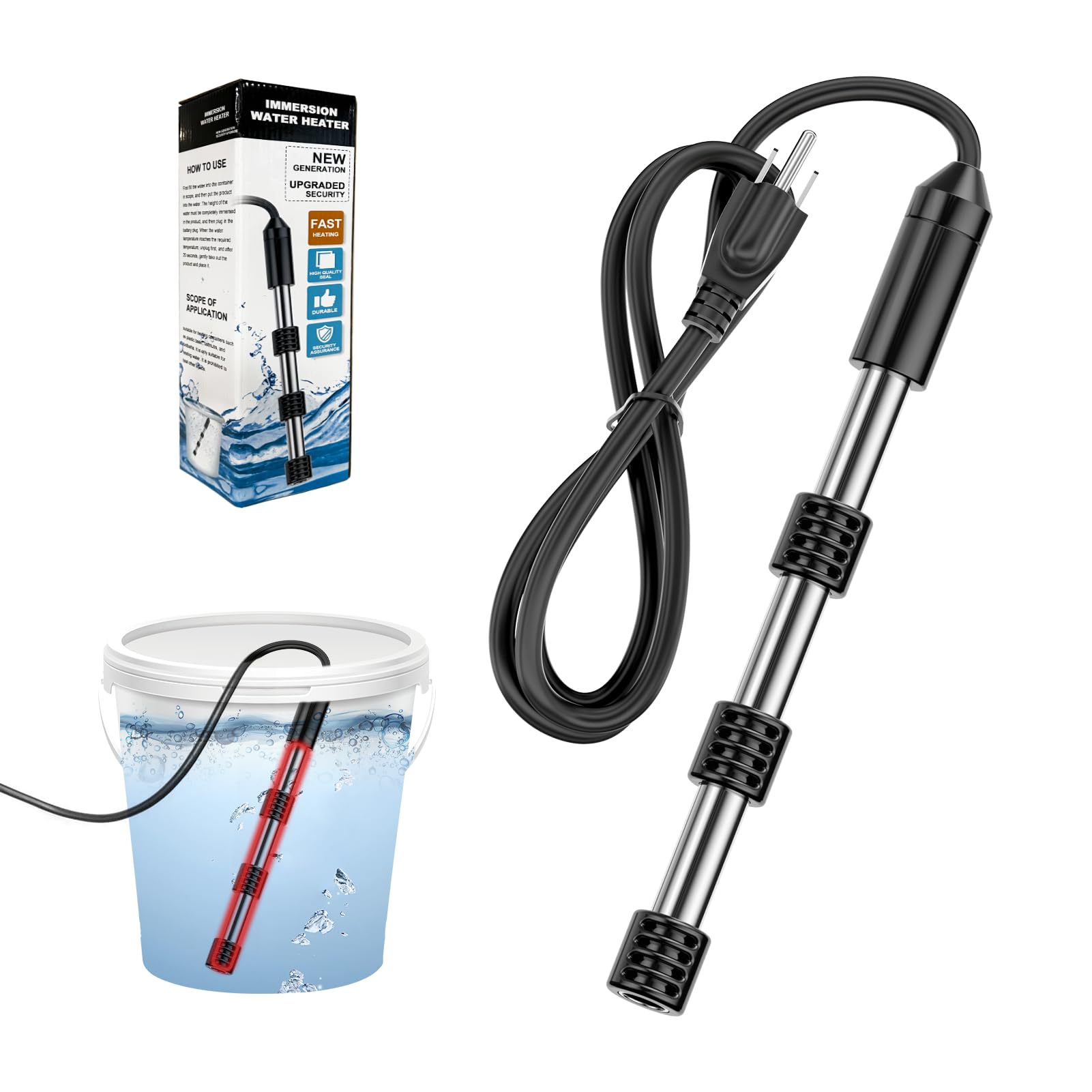 aquarium heater leak test submersion bucket