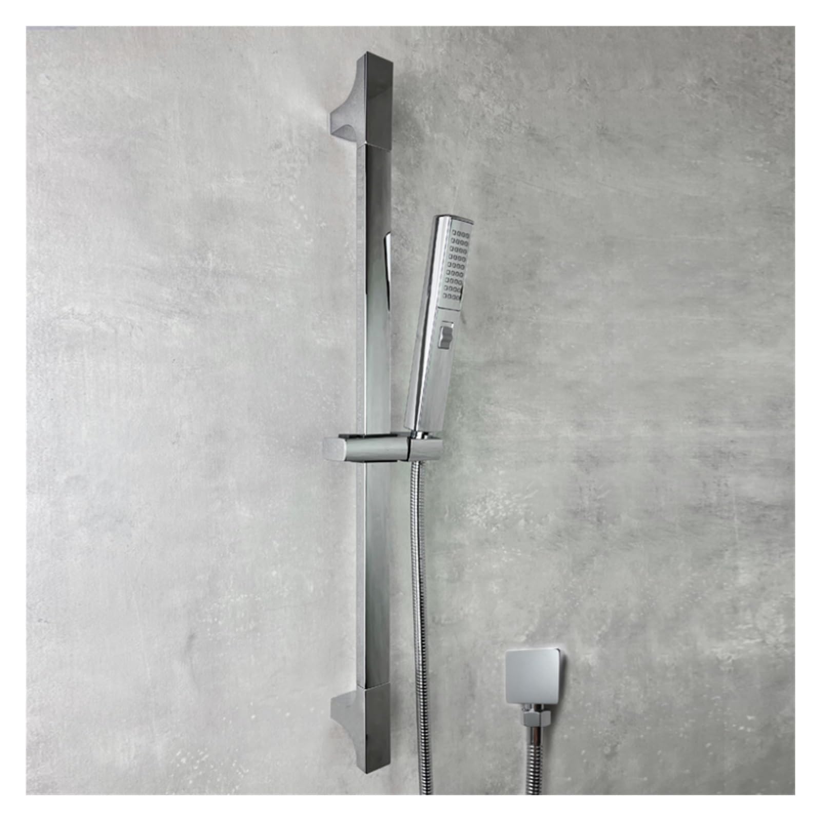 Barre coulissante en laiton et chrome noir mat pour douche chic