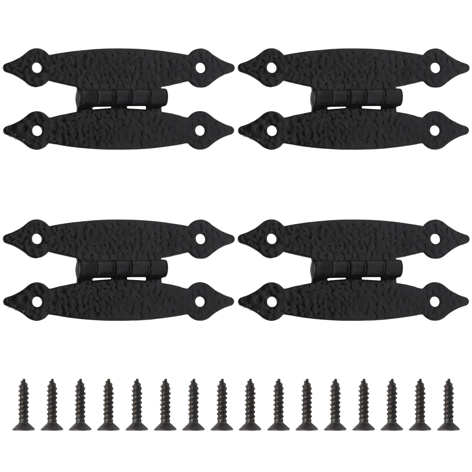 Litoexpe Cabinet Hinges - Black H-Shape -1