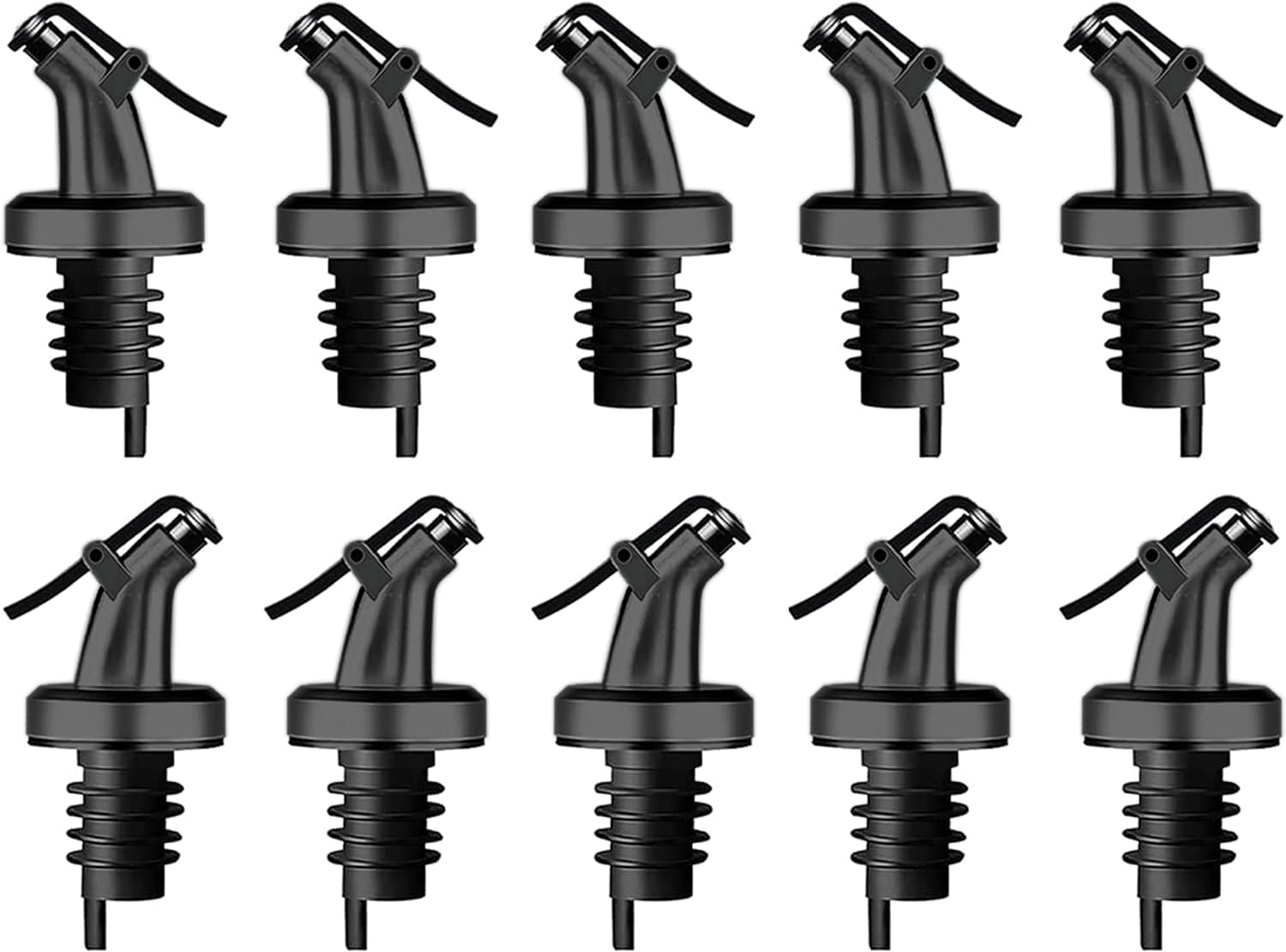 Versatore Per Bottiglie Con Dosaggio Preciso 2 Cl, Beccuccio In Acciaio Inox Con Tappo Antigoccia, Per Olio, Aceto, Liquori, Vino E Sciroppi, Universale - 4