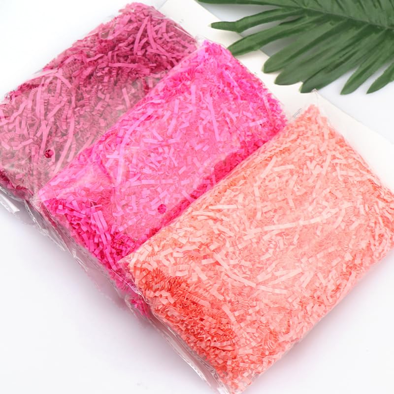 Papier déchiqueté pour boîtes-cadeaux, Papier de soie froissé à paillettes multicolore, 100-500 g(Orange Yellow,500g)