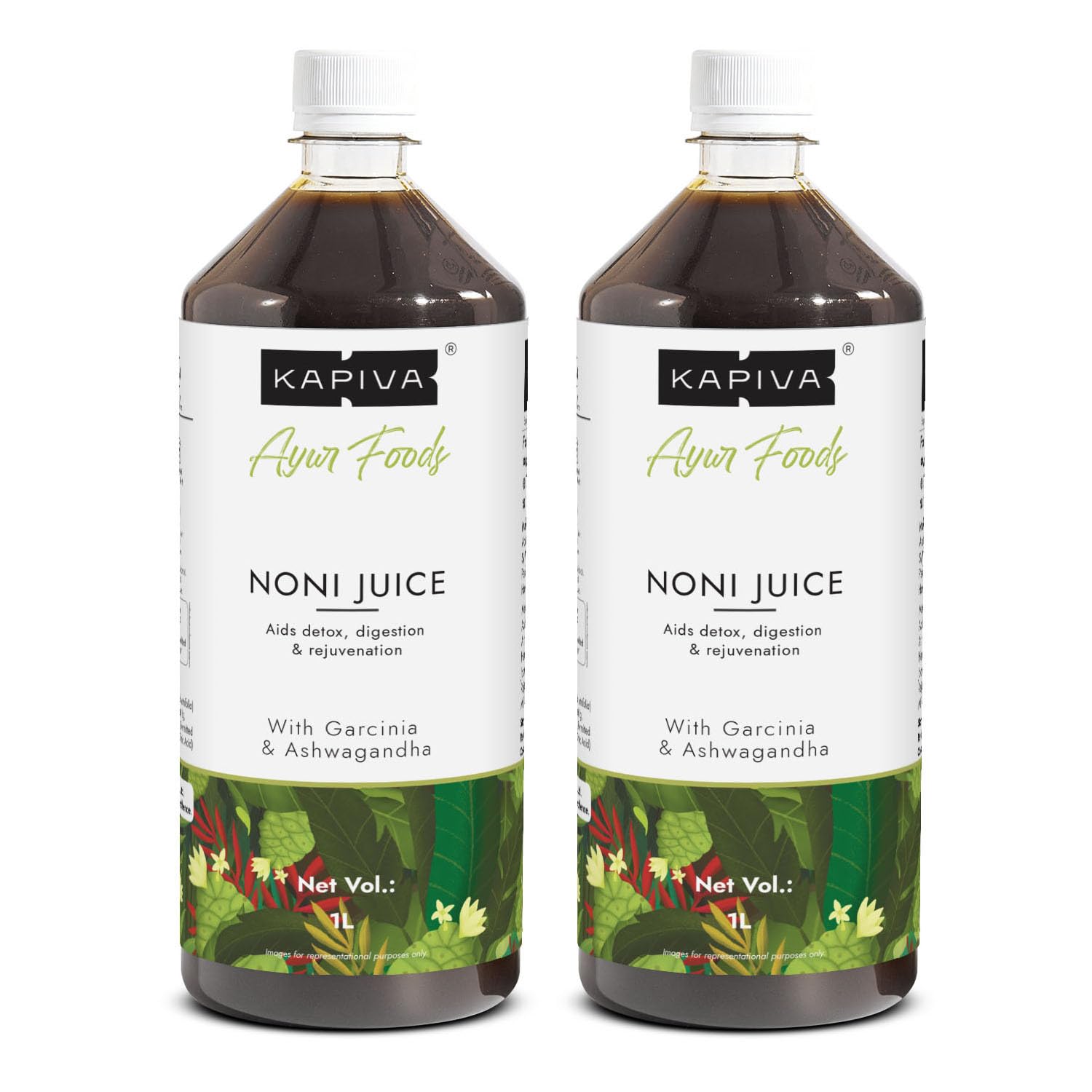 Kapiva Noni Juice (2L) - Rich in Antioxidants, Boosts Energy, Builds Immunity, Natural Detoxifier - Super Saver Pack of 2 (B09PDWMT7P) Amazon Price History, Amazon Price Tracker