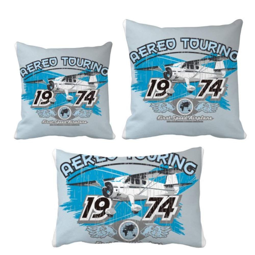 Avion aereo touring coussin thématique de 1974 une idée cadeau originale pour passionné
