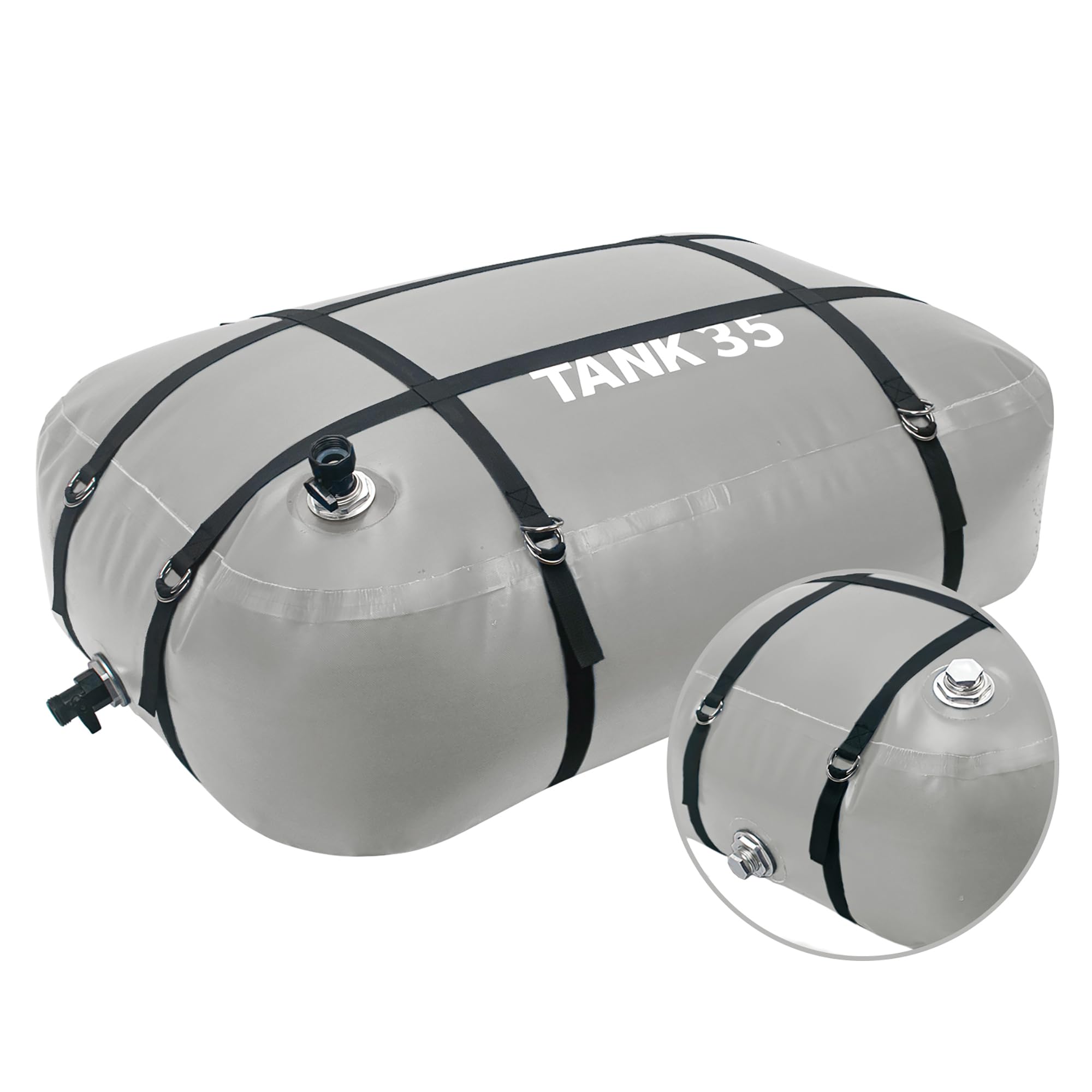 TPU Water Storage Bladder, Portable RV Fresh Water Tank, Food Grade BPA Free PVC Free Collapsible Flexible Container for Drinking, Camping, Irrigation & Emergency, Drought