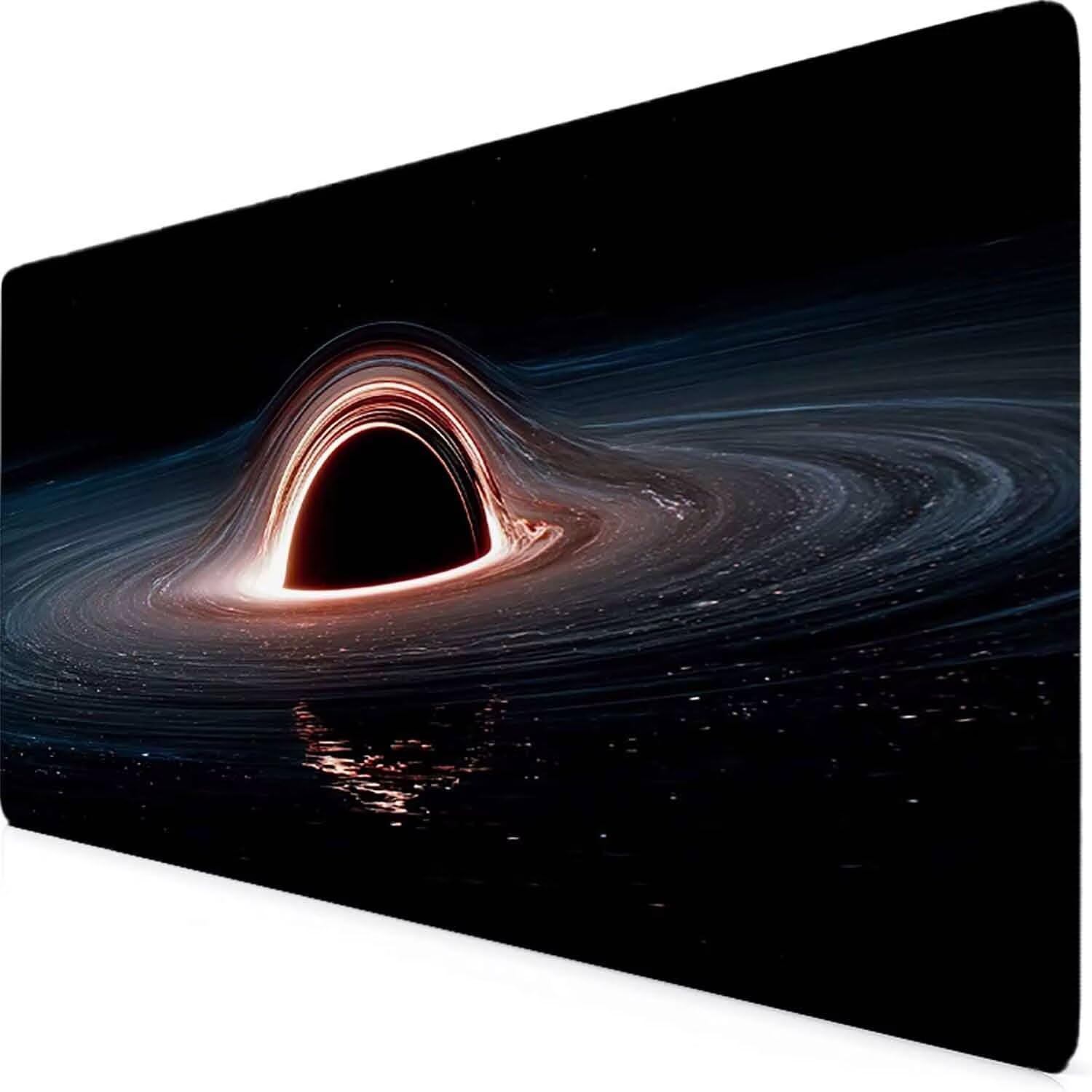 Czarna podkładka pod mysz planeta XXL podkładka pod mysz 1200 x 600 mm podkładka pod mysz z zszytymi krawędziami i gumową podstawą antypoślizgowa podkładka pod mysz XXL do komputera, laptopa