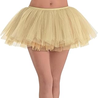 Stunning Gold Tulle Tutu Skirt For Adults - 1 Count - Glamorous Party Ac...