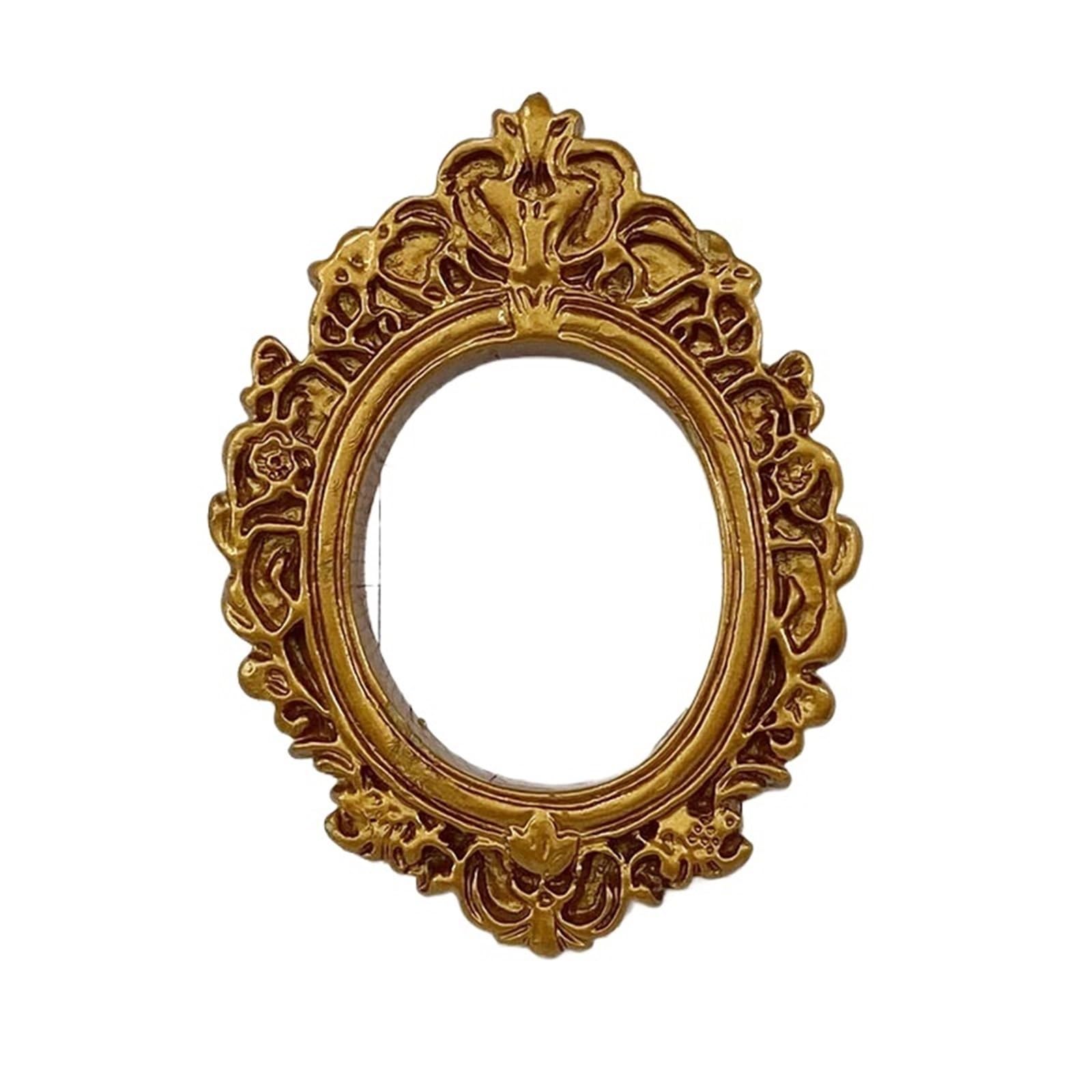 10PCS Retro Oval Photo Frame DIY Flatback Resin(Color 2)