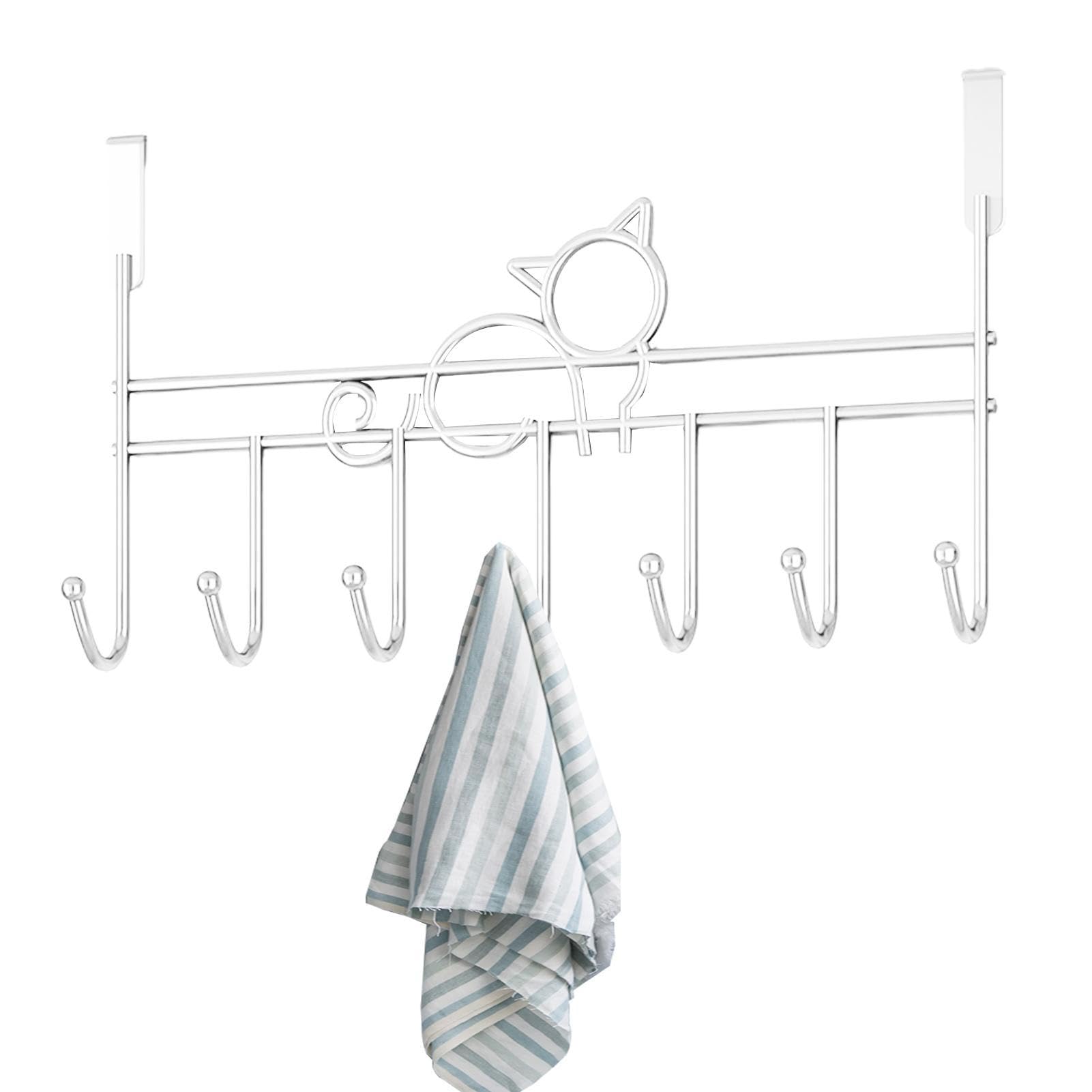 Ganci Appendiabiti Fuxxer - Set Da 5, Stile Retrò Bianco, Per Corridoi E Bagni - Foto 4