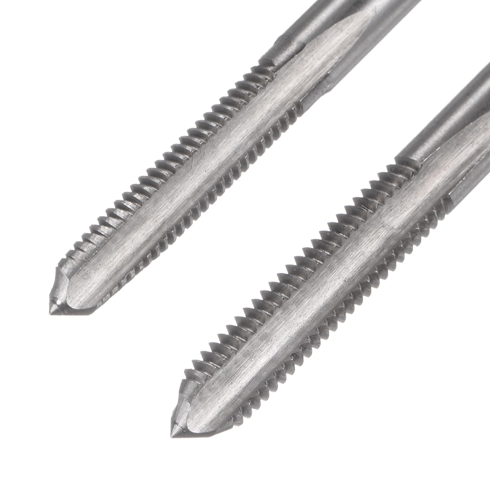 QUARKZMAN Set Di 2 Maschi A Mano Metrici, M5 X 0.5 Maschi Conici/Filettatura Inferiore Kit Maschi A Vite Acciaio Per Utensili Lega Strumenti Maschiatura Filettatura Manuale Riparazione - 6