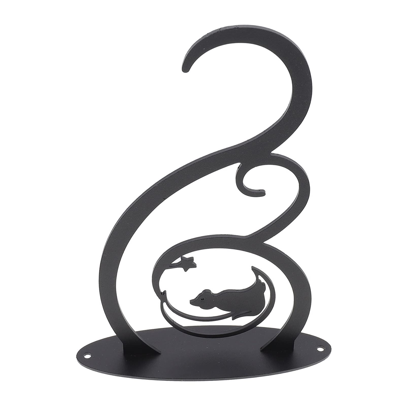 Housoutil Chime Rustic for Hook Brid Home Decorative Creative Mounted Hanger Heavy Feeder Hanging Wall-Mounted Metal Design Pots Mount Chimes