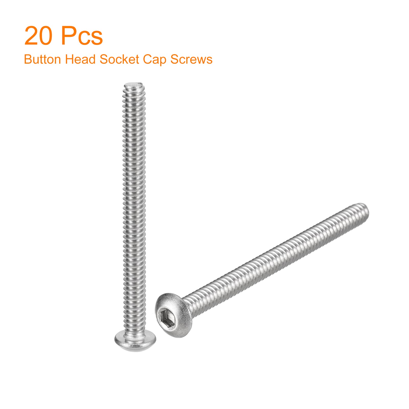 Viti A Brugola Acciaio Inox 304 | 5 Pezzi 3/8-16x7/8" | Testa A Bottone Per Meccanica E Falegnameria - Foto 4