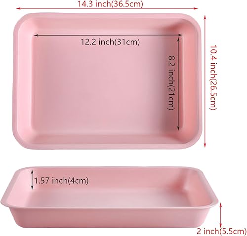 Miniatura 2 de Juego de 5 bandejas de actividades de colores surtidos, bandejas de arte de plástico multiusos para pintar, cuentas, limo y más (14.3 x 10.4 x 2