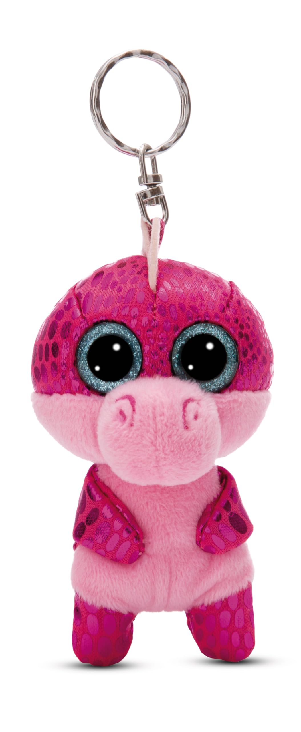 NICINICI Glubschis Dragon Kay 49391 Key Ring 9 cm Pink Sustainable Companion Cuddly Toy Pendant with Key Ring for Lanyard, Key Ring and Key Holder