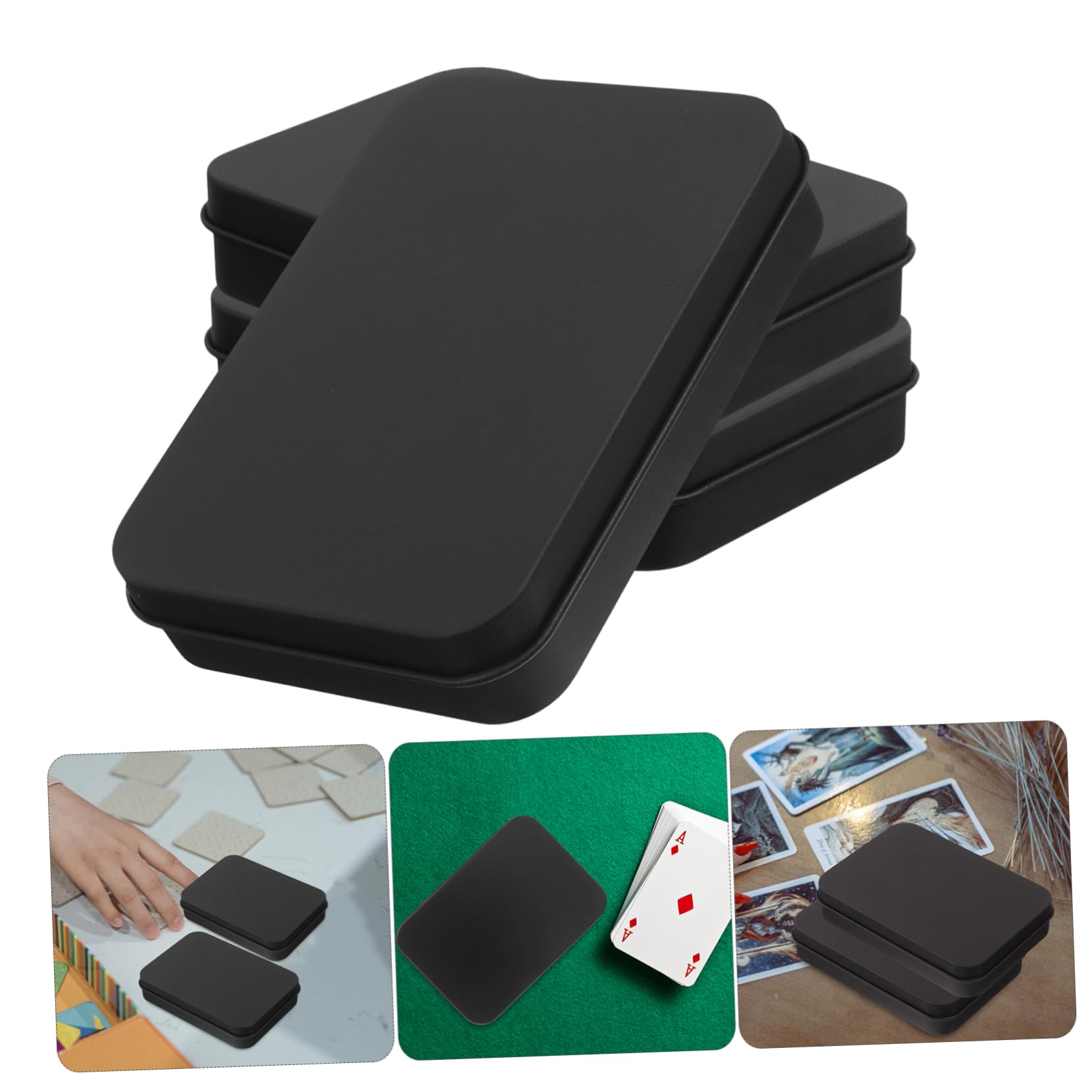 NUOBESTY 15pezzi Scatola Di Raccolta Per Carte Da Gioco Lamierino Organizer Versatile Per Carte Da Poker Leggera e Resistente Per Ottima Organizzazione e Protezione